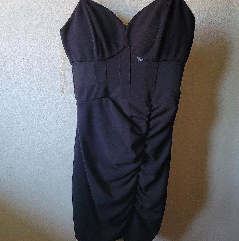 Elegant Black Strapless Dress